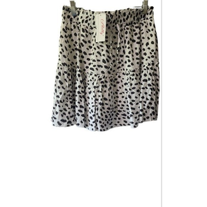 Alelly Womens Summer‎ Cute High Waisted Ruffled Skirt Size M